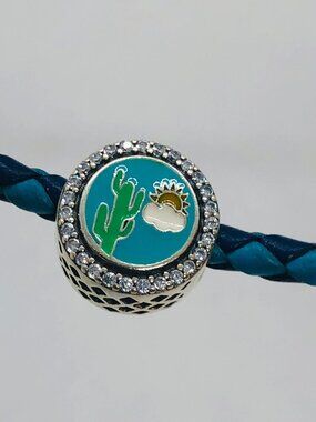 ✨✨Pandora Destinations Aruba Island Blue Cactus Charm